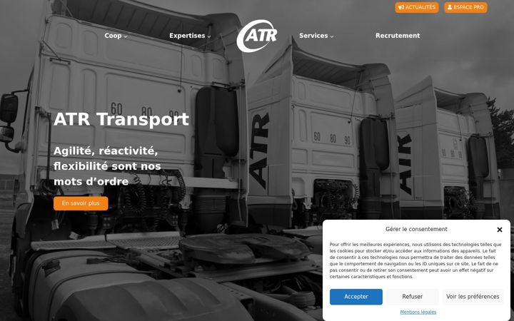 Screenshot of atr-transport.fr