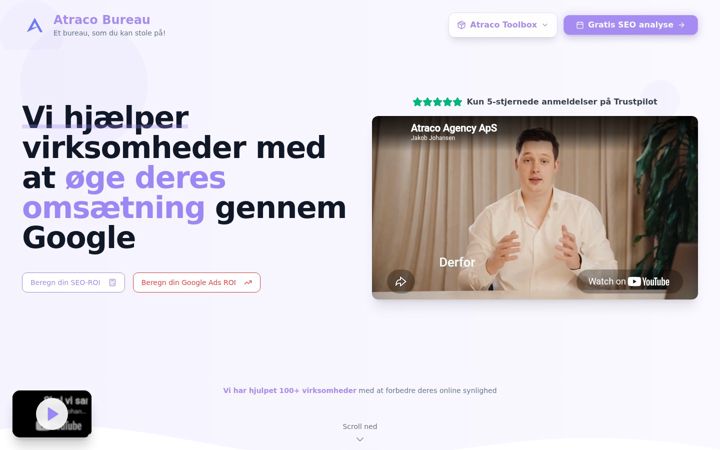 Screenshot of atraco.dk