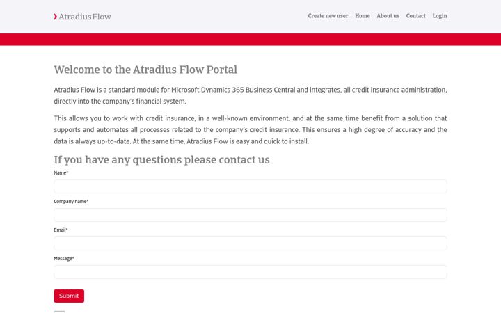 Skjámynd af atradius-flow.com