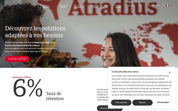 Screenshot of atradius.fr