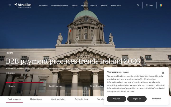 Screenshot of atradius.ie