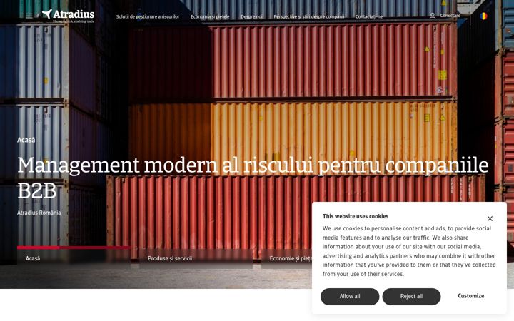 Screenshot of atradius.ro