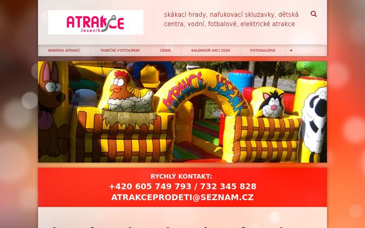 Screenshot of atrakce-jesenik.cz