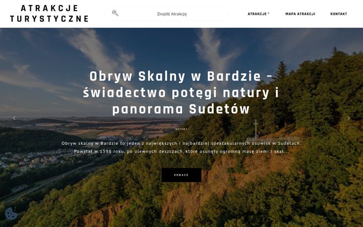 Skjámynd af atrakcjeturystyczne.eu