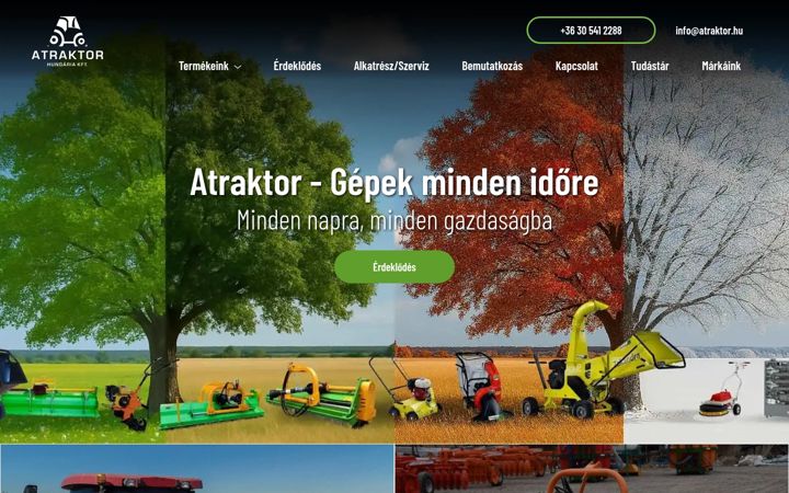 Screenshot of atraktor.hu