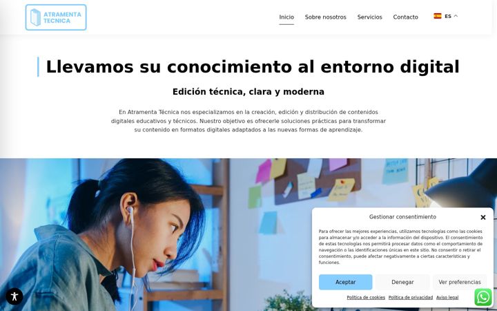 Screenshot of atramentatecnica.com