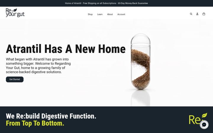 Screenshot of atrantil.com
