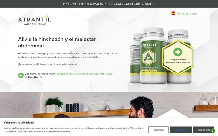 Screenshot of atrantil.es