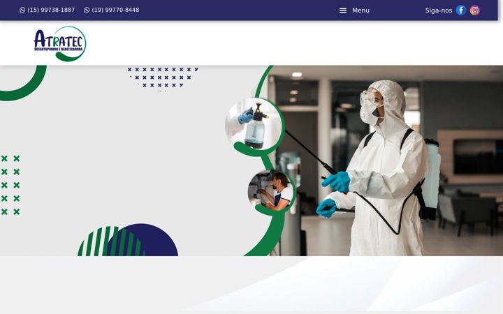 Screenshot of atratecdesentupidora.com.br