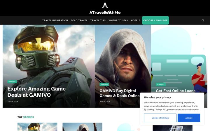 Screenshot of atravelwithme.com
