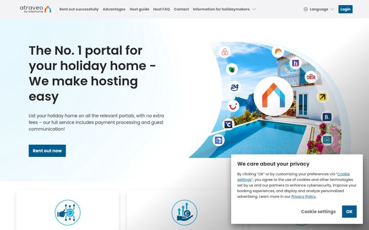 Screenshot of atraveo.com