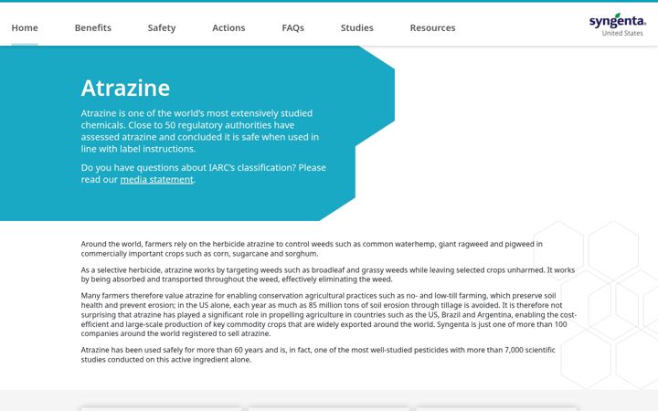 Capture d'écran de atrazine.com