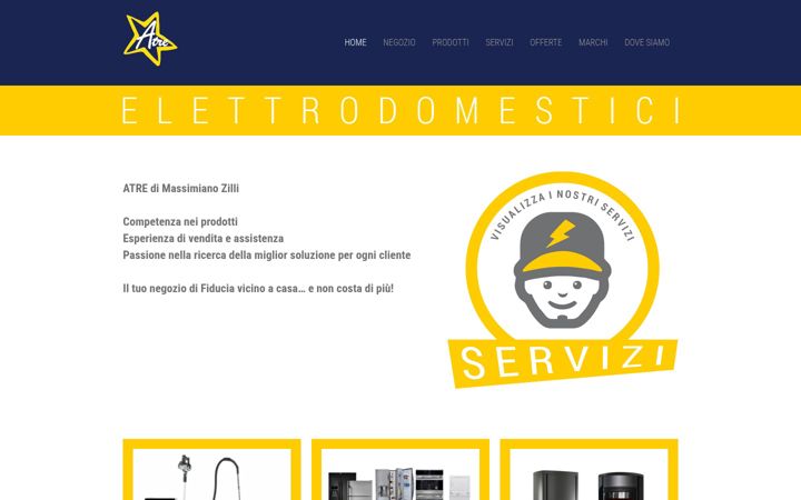 Screenshot of atre-elettrodomestici.com