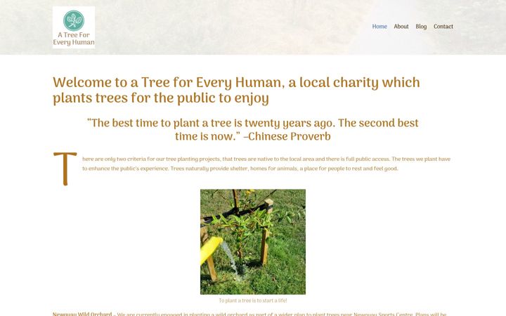 Screenshot of atreeforeveryhuman.org