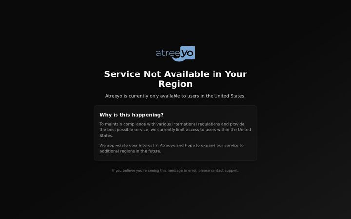 Screenshot of atreeyo.com