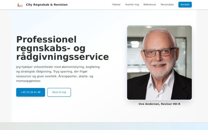 Screenshot of atregnskab.dk