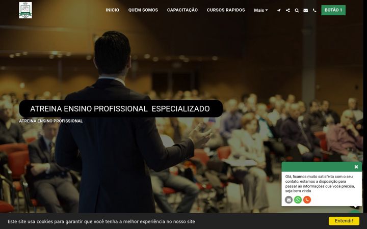 Snímek obrazovky atreina.com.br