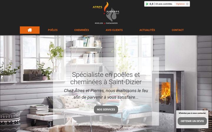 Kuvakaappaus sivustosta atres-et-pierres-avis.com