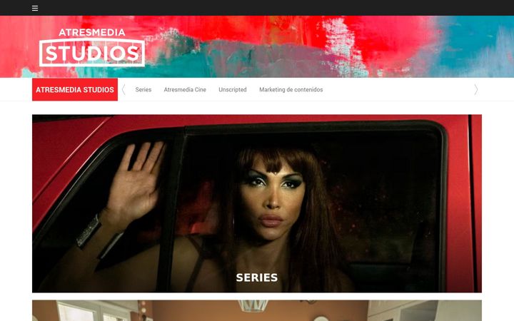 Screenshot of atresmediastudios.com