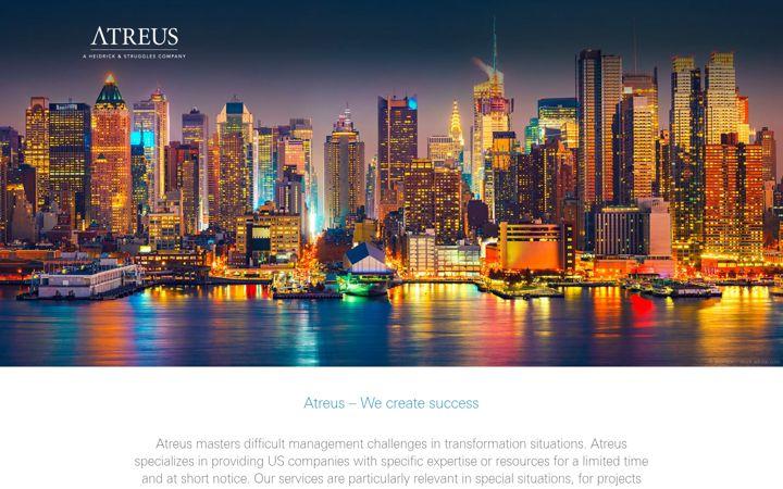 Screenshot of atreus-interim-management.com