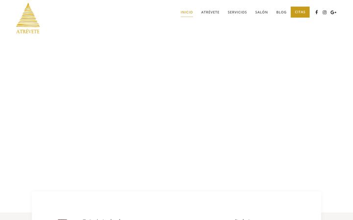 Screenshot of atrevetepeluqueria.com