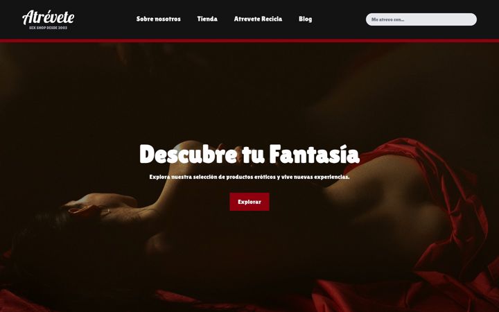 Screenshot of atreveteshop.es