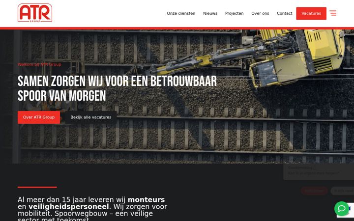 Screenshot του atrgroup.nl