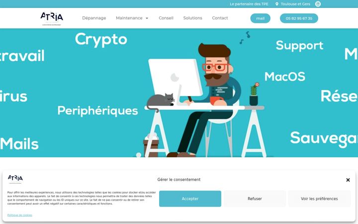 Screenshot of atria-solutions.com