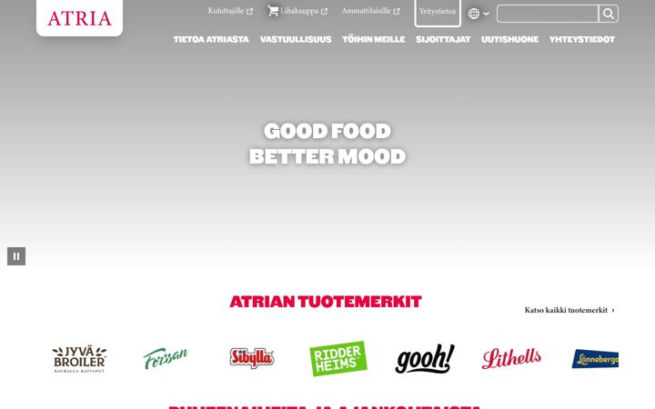 Screenshot of atria.com