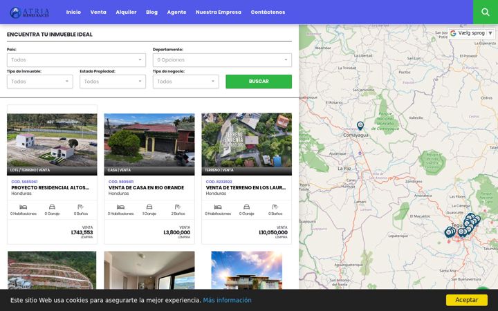 Ekrano kopija atriabienesraices.com