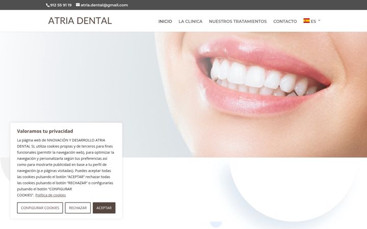 Screenshot of atriadental.es