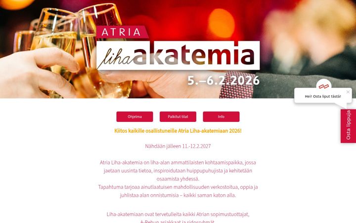 Screenshot of atrialihaakatemia.fi