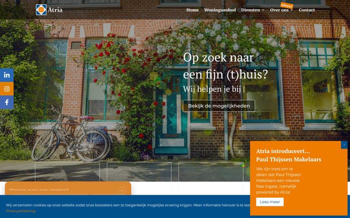 Screenshot of atriamakelaardij.nl