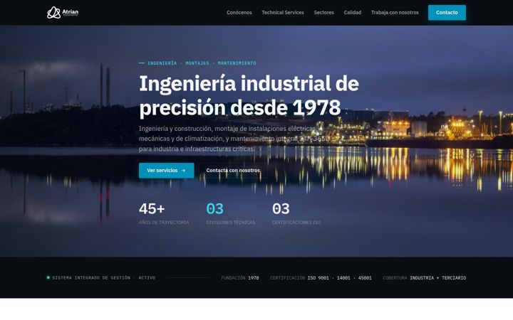 Screenshot of atrian.com