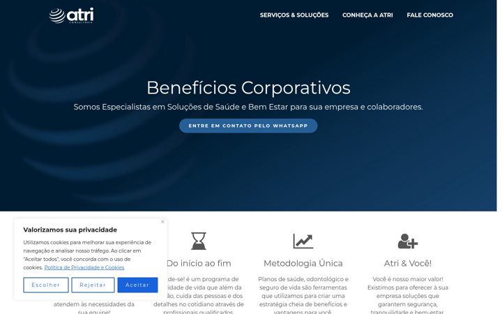 Screenshot of atriconsultoria.com.br