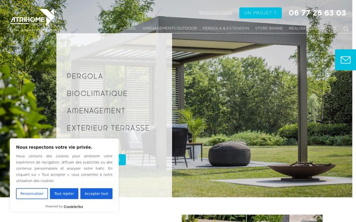 Captura de pantalla de atrihome-concept.fr