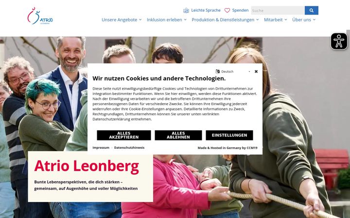 Zrzut ekranu atrio-leonberg.de