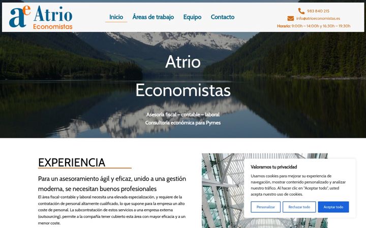 Screenshot of atrioeconomistas.es