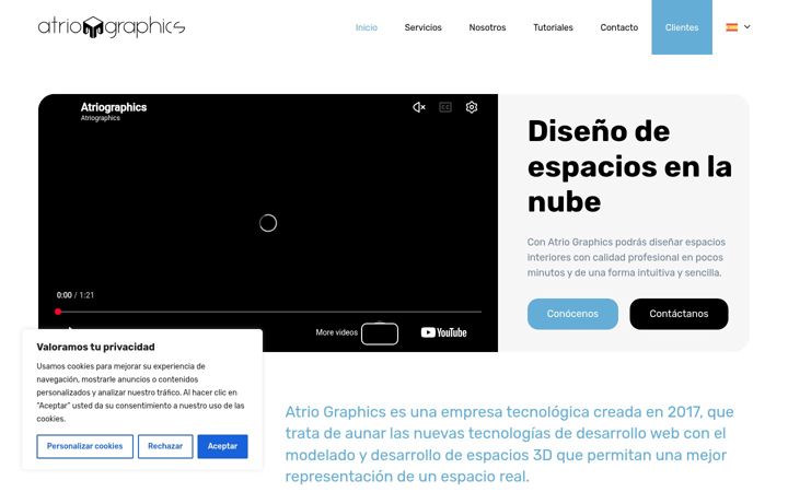 Screenshot of atriographics.es