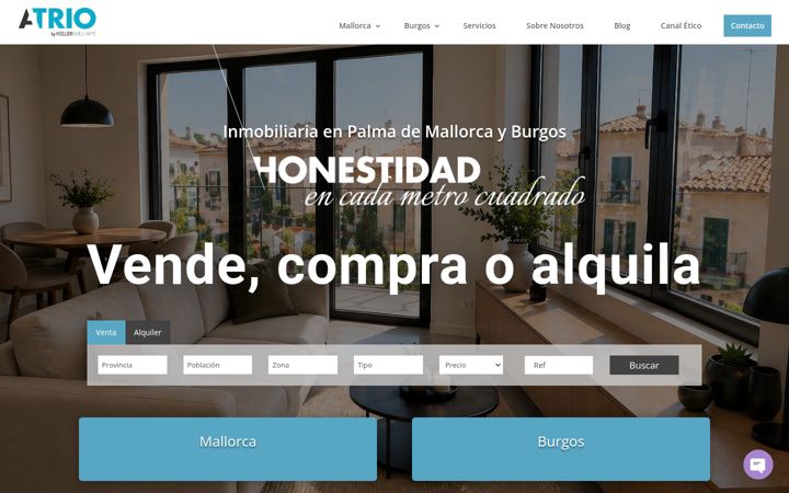 Zrzut ekranu atrioinmobiliaria.com