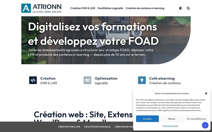 Screenshot of atrionn.fr