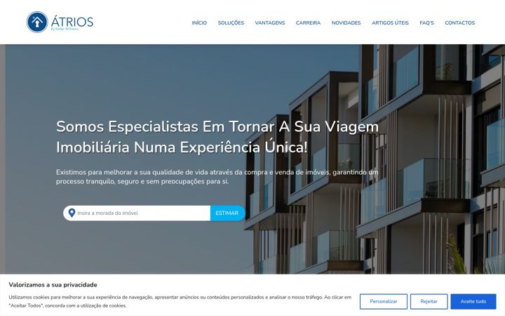 Screenshot of atrios.pt