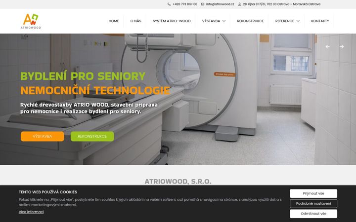 Screenshot of atriowood.cz