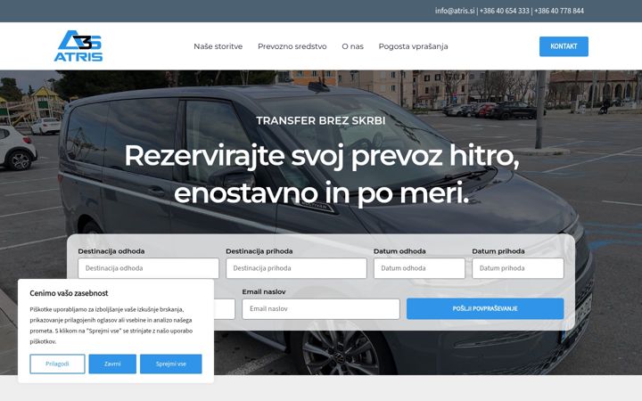 Screenshot of atris.si