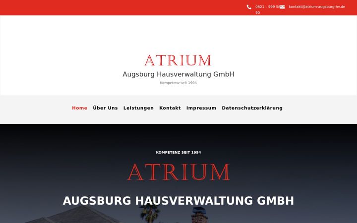Screenshot di atrium-augsburg-hv.de