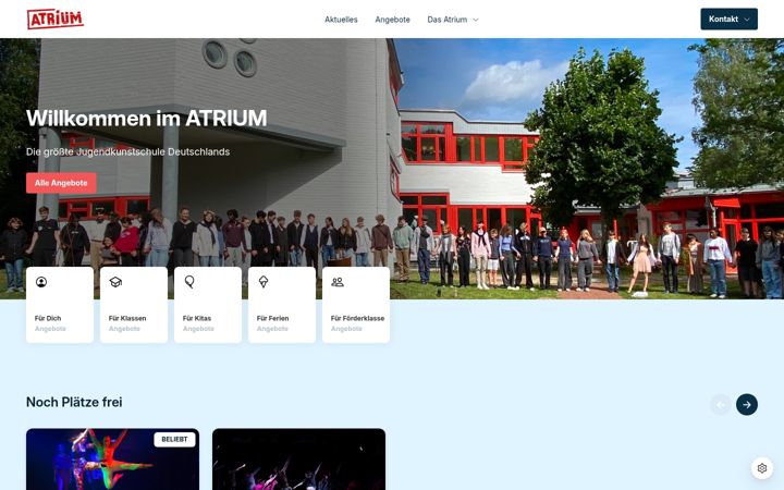 Screenshot di atrium-berlin.de