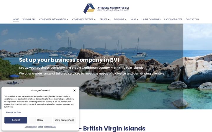 Screenshot of atrium-bvi.com