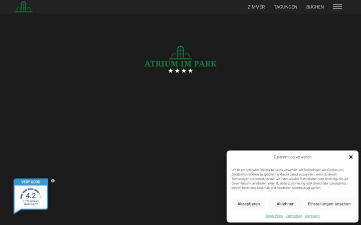 Screenshot of atrium-regensburg.de
