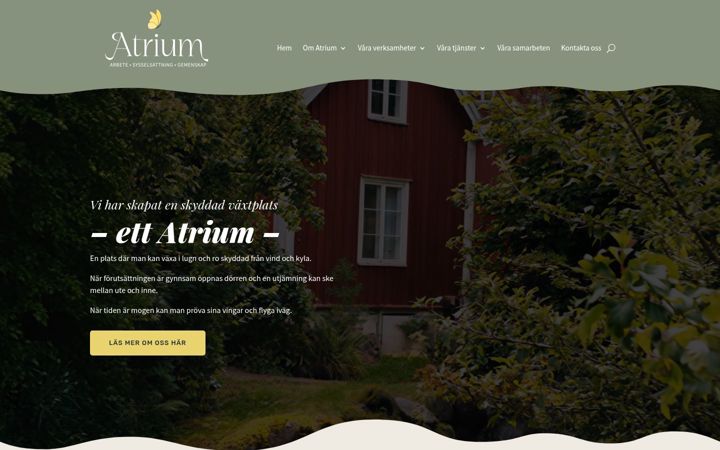 Screenshot of atrium-vaxjo.org