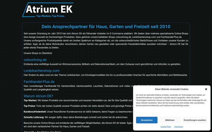 Screenshot di atriumek.de